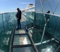 Der Skywalk auf Deck 15.