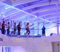 Abends versuchten sich einige Gäste beim Late-Night-Klettern