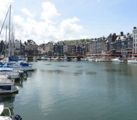 Blick auf den Binnenhafen von Honfleur