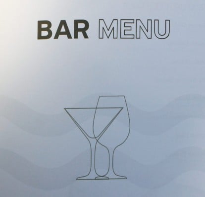 Bar-Karte Celestyal Cruises