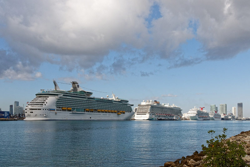 Kreuzfahrthafen Miami im November 2016