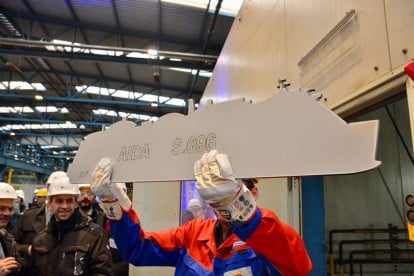 Silhouette der neuen Helios-CLass-Schiffe von AIDA (Bild: Florian Feimann)