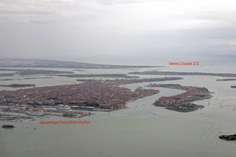 Aktueller und geplanter Kreuzfahrthafen von Venedig