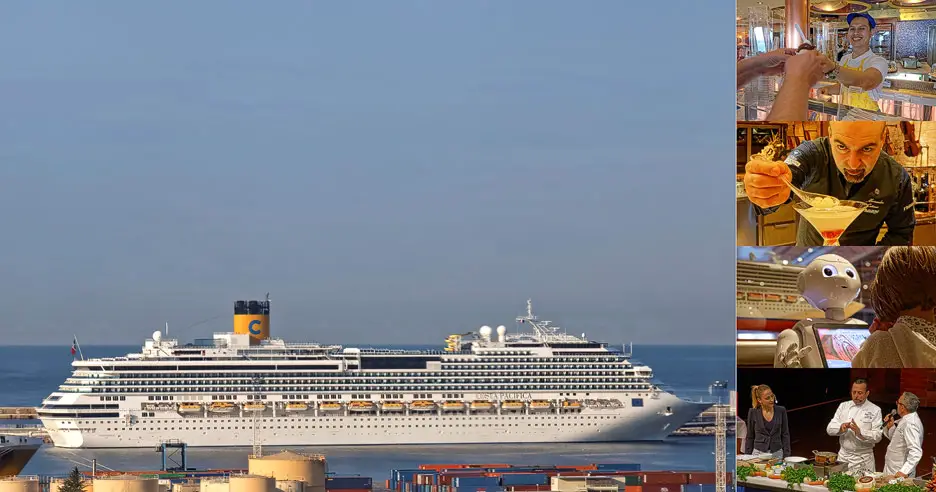 Costa Pacifica im Hafen von Marseille