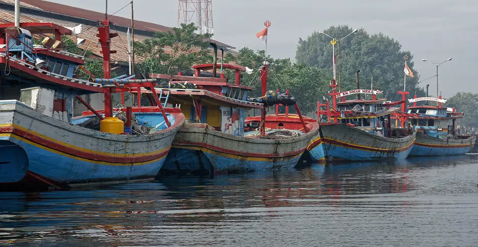 Fischerboote in Probolinggo, Java