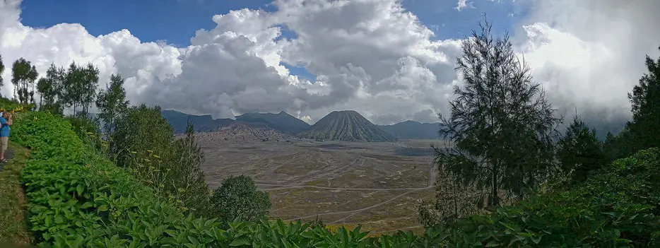 Blick auf den Vulkan Bromo auf Java