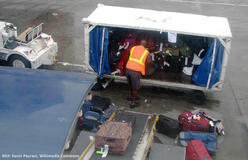 Auf diesem Weg will eigentlich niemand seine empfindliche Elektronik transportieren ...