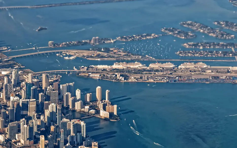 Miami - mit knapp 5 Millionen Passagieren (2016) weltgrößter Kreuzfahrhafen