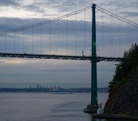 Einfahrt nach Vancouver, Lions Gate Bridge