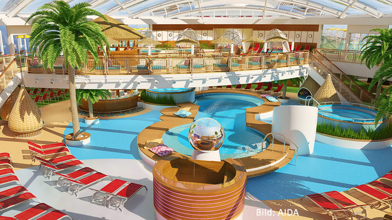 Beach Club der AIDAnova (Computer-Rendering: AIDA)