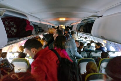 Aussteigen nach der Landung, Symbolbild