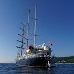 Running on Waves mit ausgeklappter Badeplattform