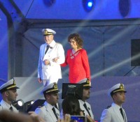 Kapitän Pier Paolo Scala mit Sophia Loren