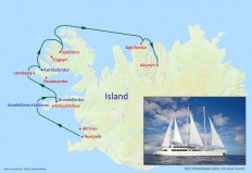 Fahrtroute der Panorama in West-Island