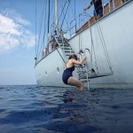 Baden direkt von der Rhea aus