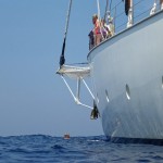 Baden direkt von der Rhea aus