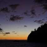 Sonnenuntergang ind er Bucht von Taiohae, Nuku Hiva
