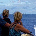 Anfahrt auf den Einlass ins Rangiroa-Atoll