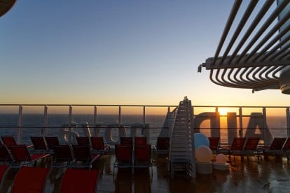 Sonnenaufgang am Sonnendeck