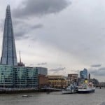 Die Themse in London, Blick von der Tower Bridge