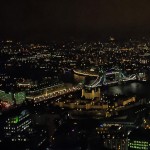 nächtlicher Blick aus dem 39. Stock von "The Gherkin"