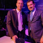 MSC-Cruises-CEO Gianni Onorato und Franz Neumeier mit "Zoe"