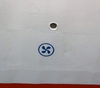 Markierung für Seitenstrahlruder