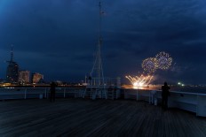 Feuerwerk für die Vasco da Gama