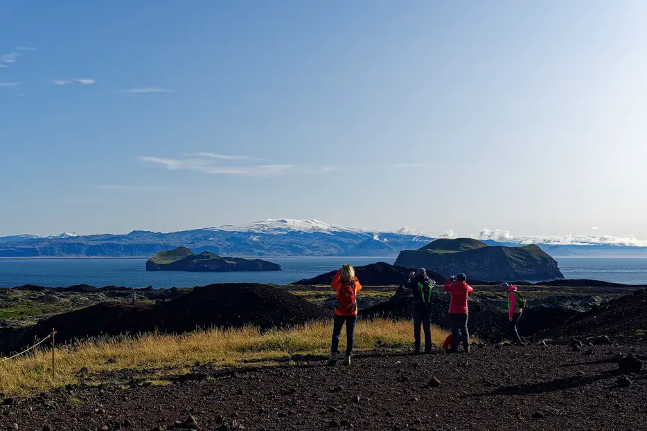 Blick auf Island und den Eyjafjallajökull