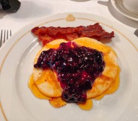 Frühstück: Blueberry-Pancakes