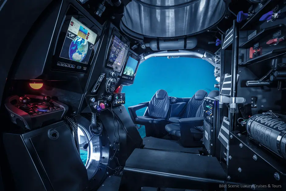 Blick in das U-Boot der Scenic Eclipse (Bild: Scenic)