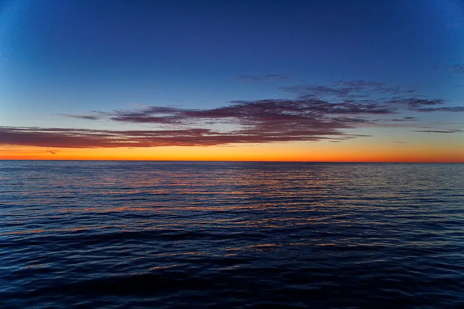 Sonnenaufgang vor Nova Scotia