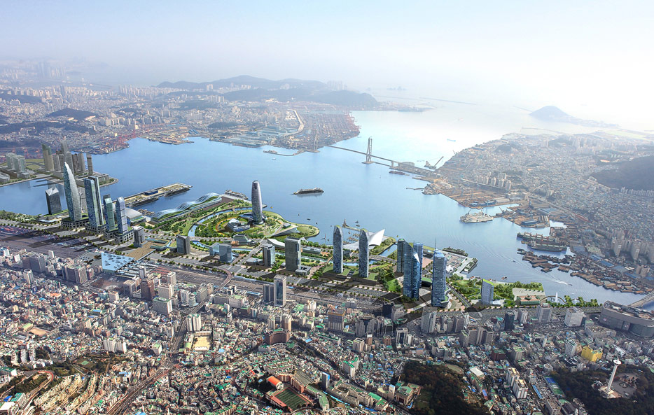 Der Hafen von Busan