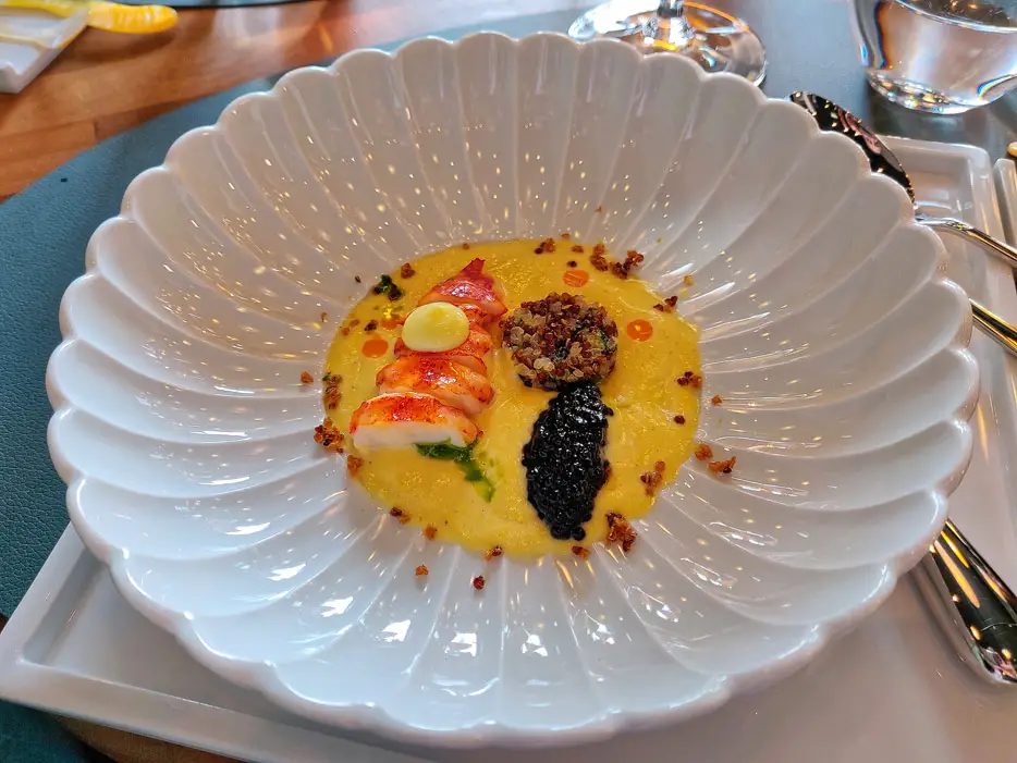 Beluga Caviar - Tiradito vom Hummer, Quinoa, cremiges Wafu-Dressing