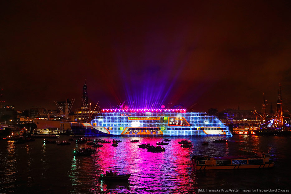 Taufe der Hanseatic Inspiration in Hamburg (Bild: Franziska Krug/Getty Images for Hapag-Lloyd Cruises)
