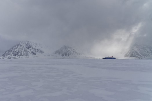 Seeeis in Spitzbergen, Expeditionsschiff Sea Spirit