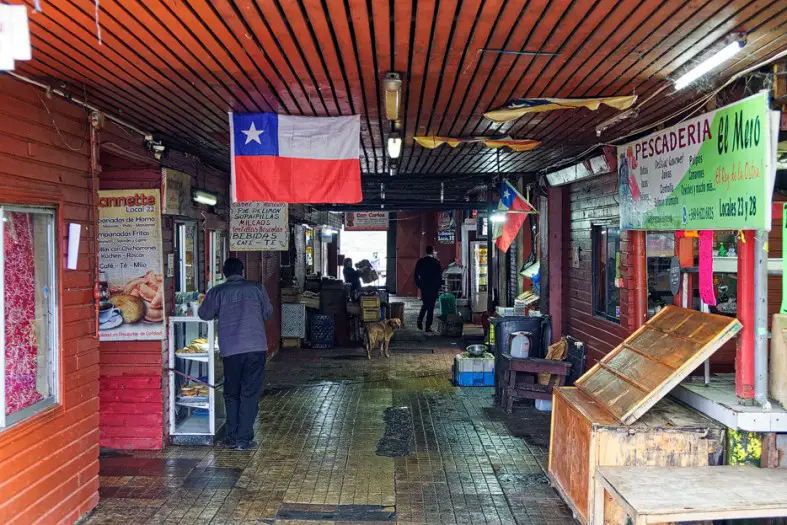 am Fischmarkt von Puerto Montt