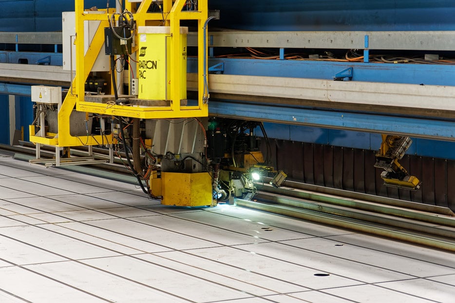 Brennschneidemaschinen im Laserzentrum