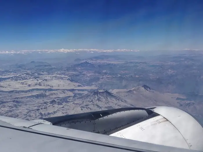 Flug von Santiago nach Punta Arenas