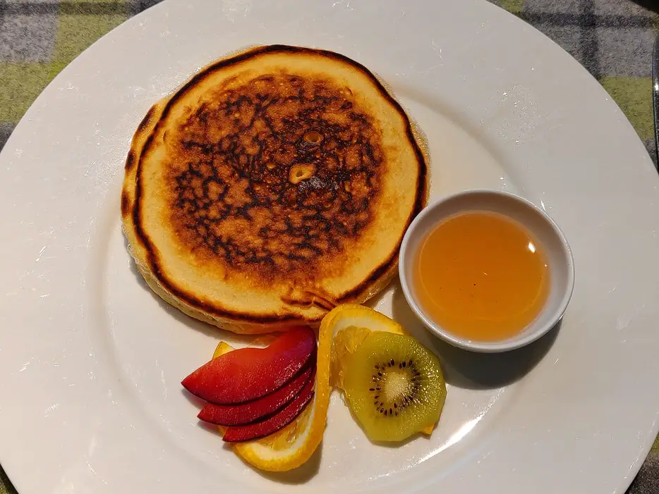 Pancakes von der Frühstückskarte