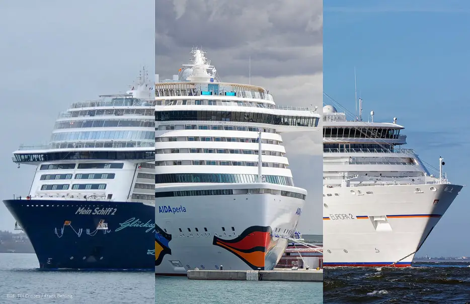 AIDA, TUI Cruises, Hapag-Lloyd Cruises