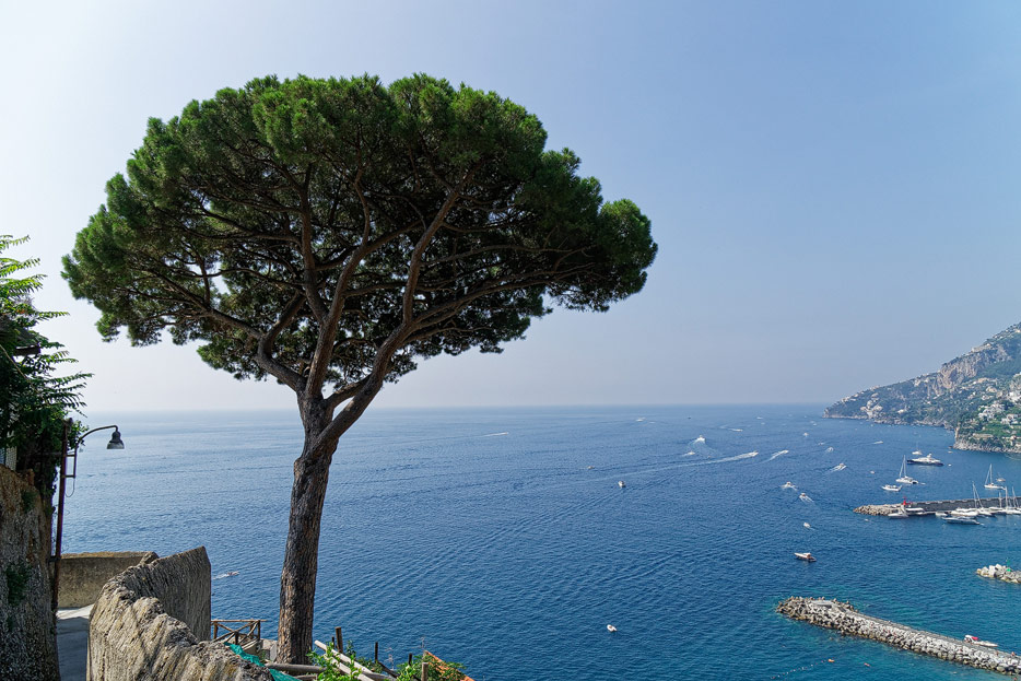 Blick auf die Bucht von Amalfi