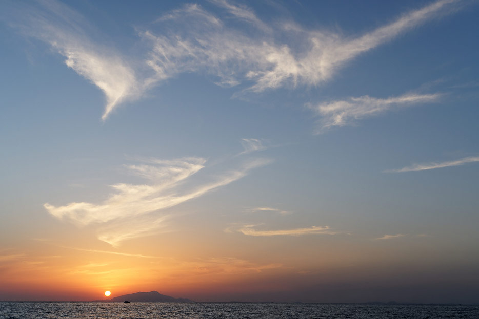Sonnenuntergang hinter Ischia