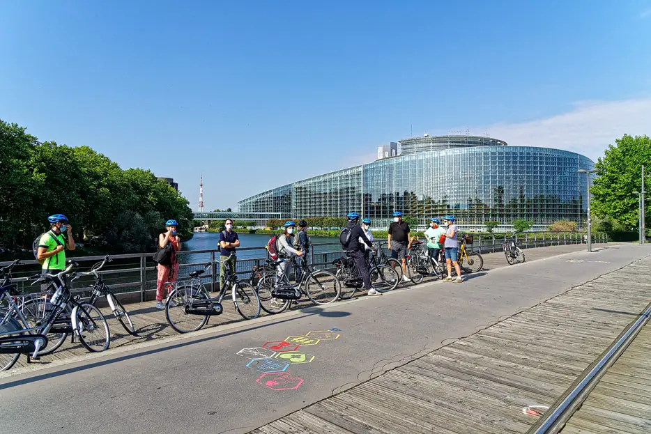 mit dem Fahrrad durch Straßburg