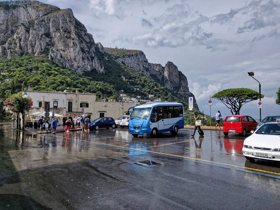 Ausflugsbus in Capri