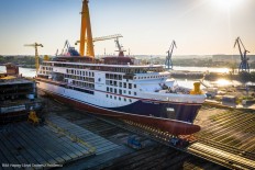 Hanseatic Spirit in der Werft (Bild: Hapag-Lloyd Cruises / Vasilescu)