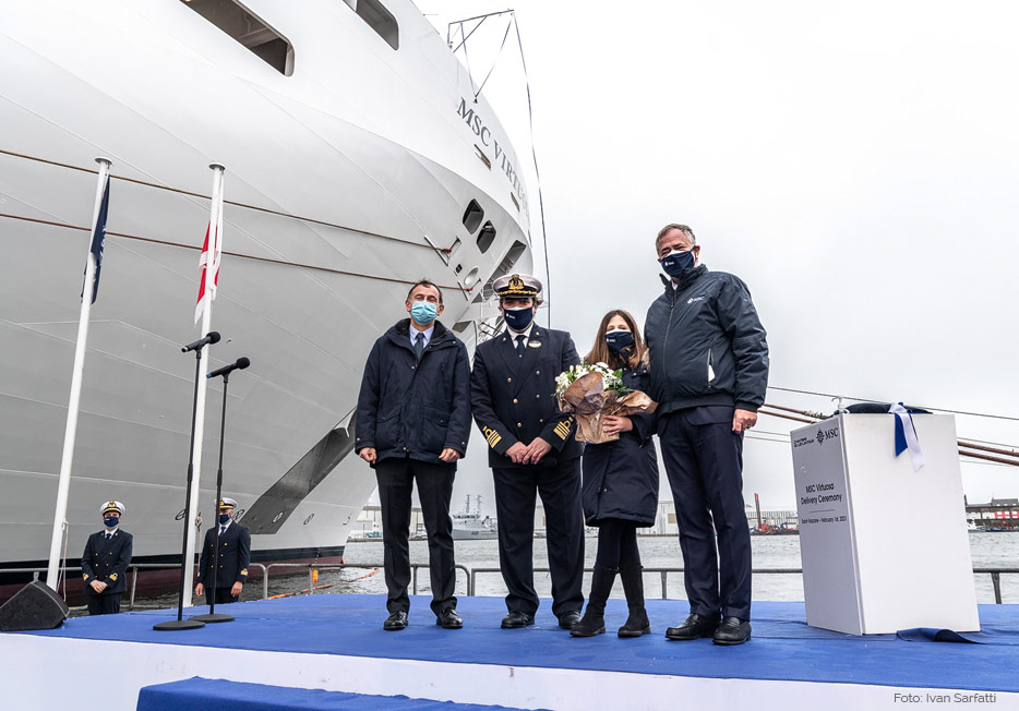 Auslieferung der MSC Virtuosa (Bild: Ivan Sarfatti)