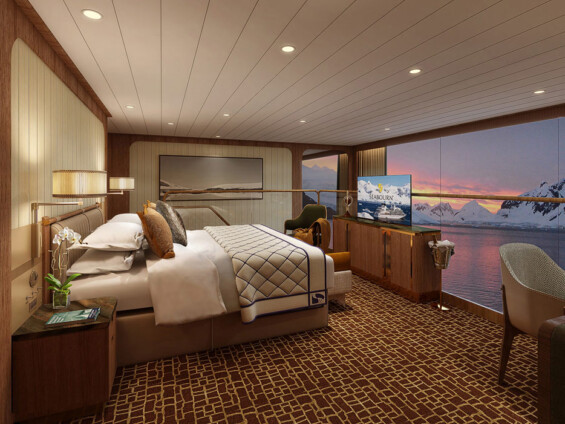 Schlafzimmer der Wintergarden Suite