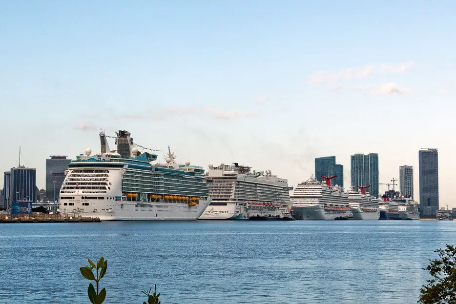 Kreuzfahrtschiffe im Port of Miami