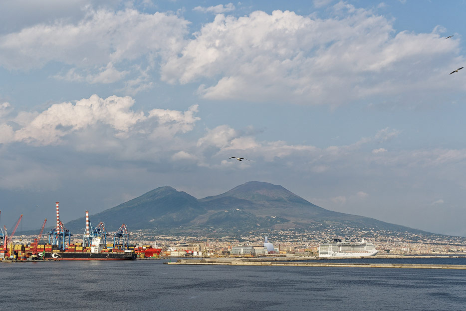 Vesuv, Hafen von Neapel